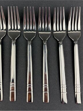JA Henckels "Madison Square" Salad Forks Lot of 6 Stainless 18/10 Glossy